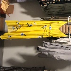 Warehouse yellow flower dress US size 4